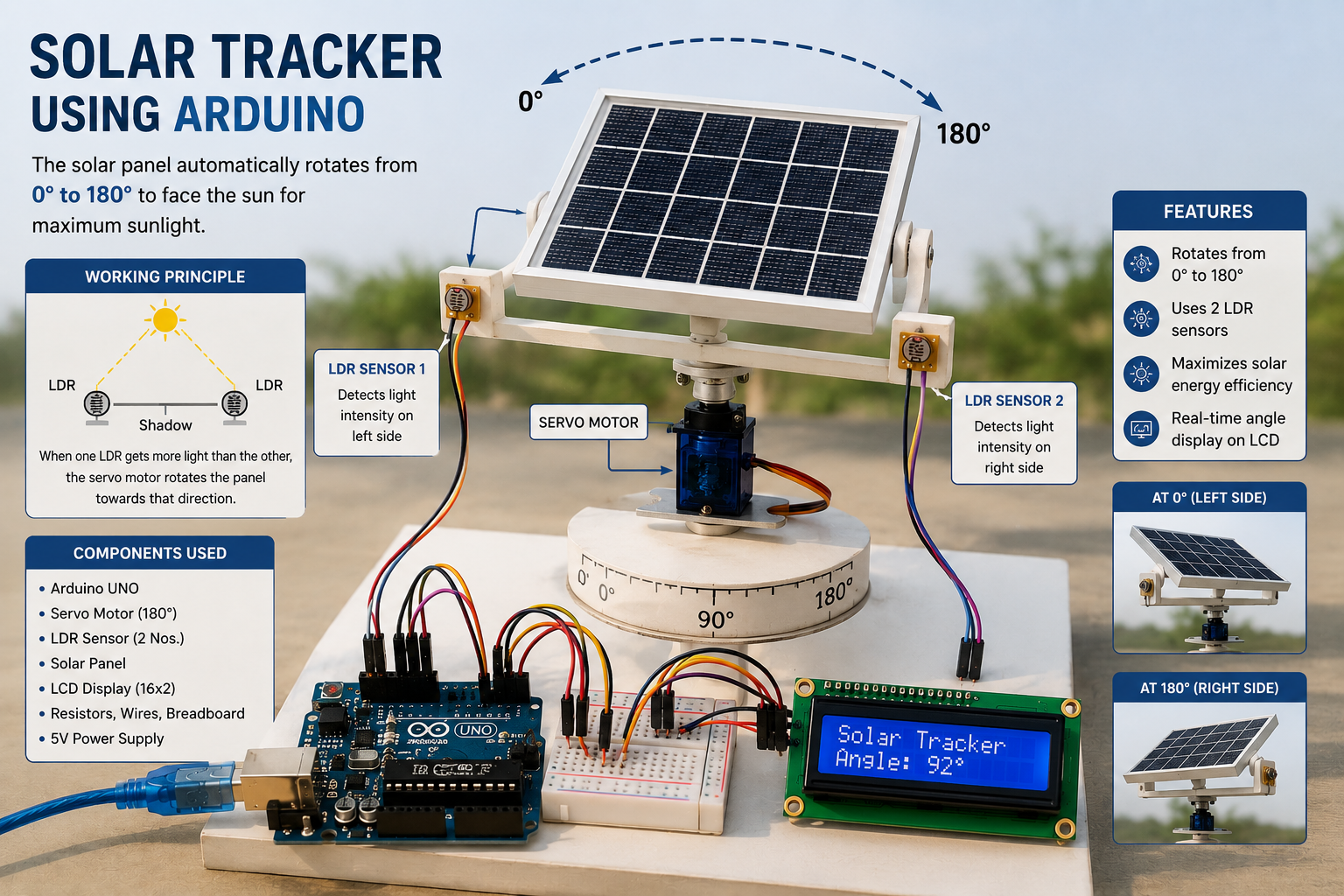 Solar Tracker Robotics Project